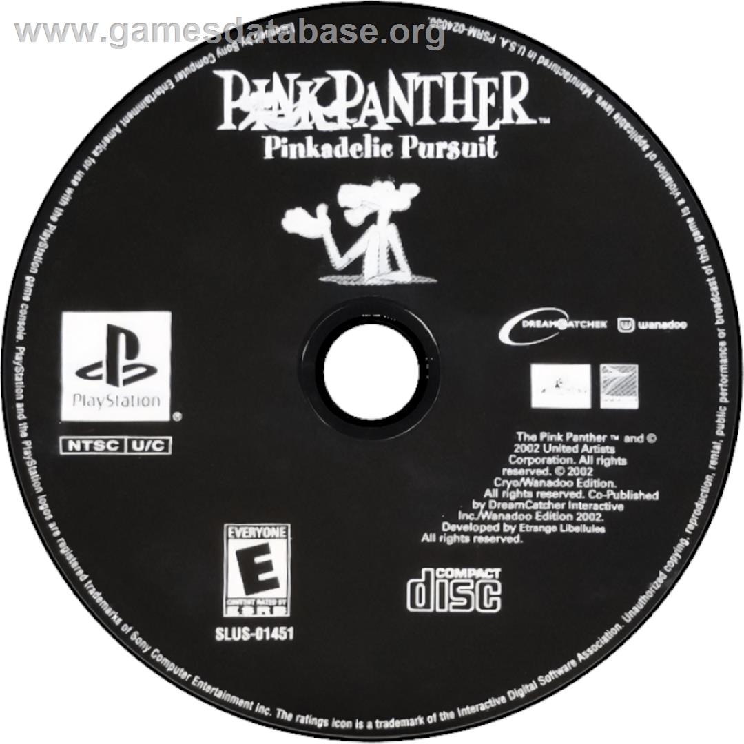 Pink Panther: Pinkadelic Pursuit - Sony Playstation - Artwork - Cartridge