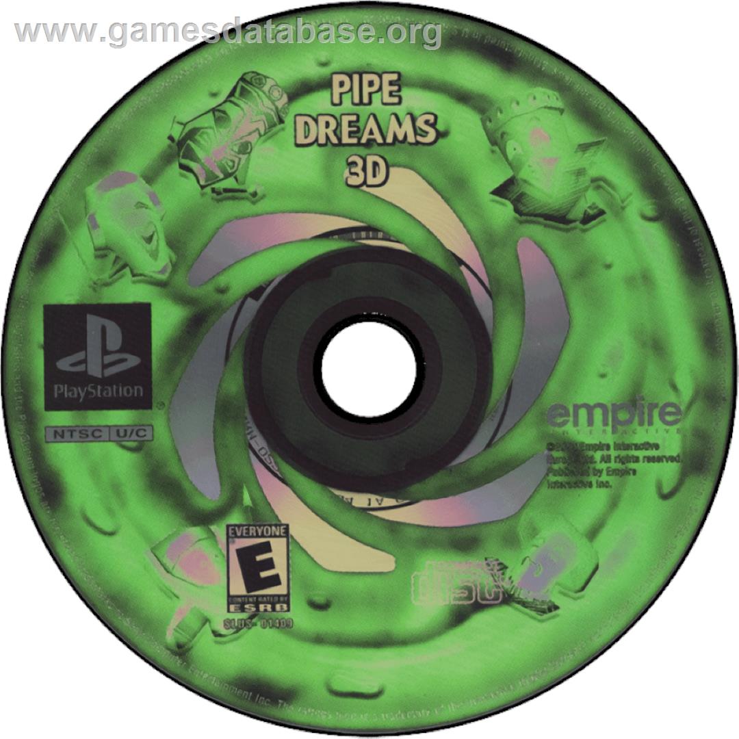 Pipe Dreams 3D - Sony Playstation - Artwork - Cartridge