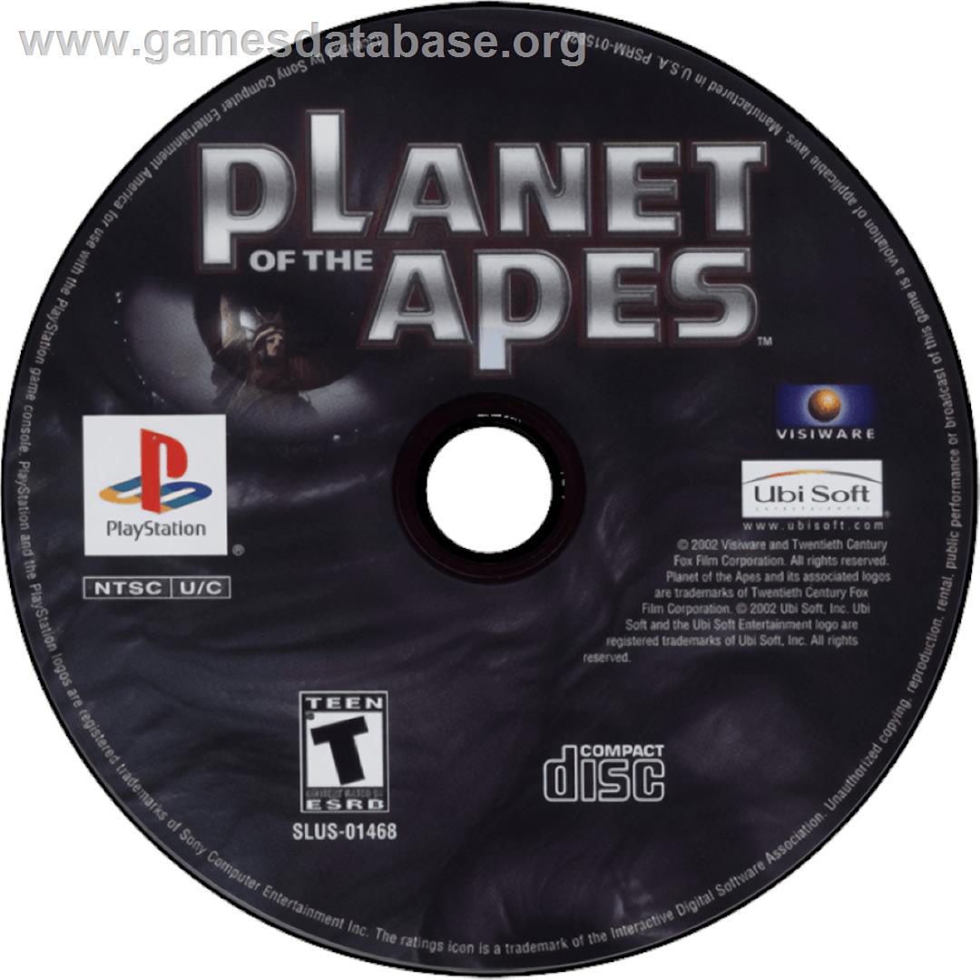 Planet of the Apes - Sony Playstation - Artwork - Cartridge