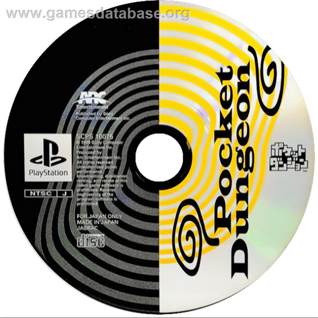 Pocket Dungeon - Sony Playstation - Artwork - Cartridge
