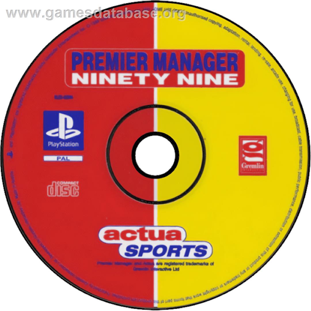 Premier Manager Ninety Nine - Sony Playstation - Artwork - Cartridge