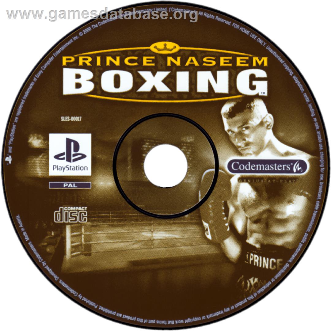 Prince Naseem Boxing - Sony Playstation - Artwork - Cartridge