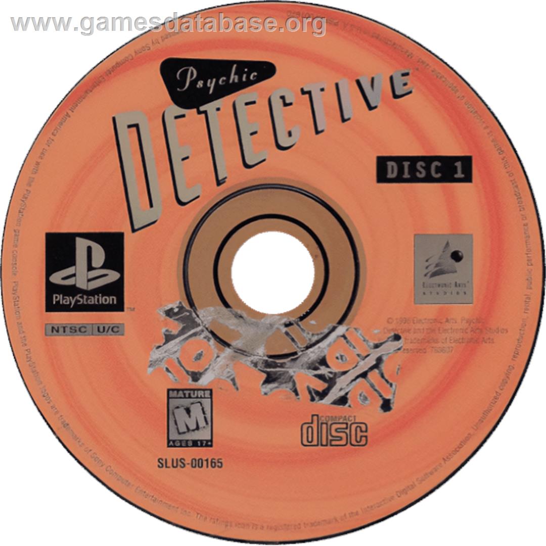 Psychic Detective - Sony Playstation - Artwork - Cartridge