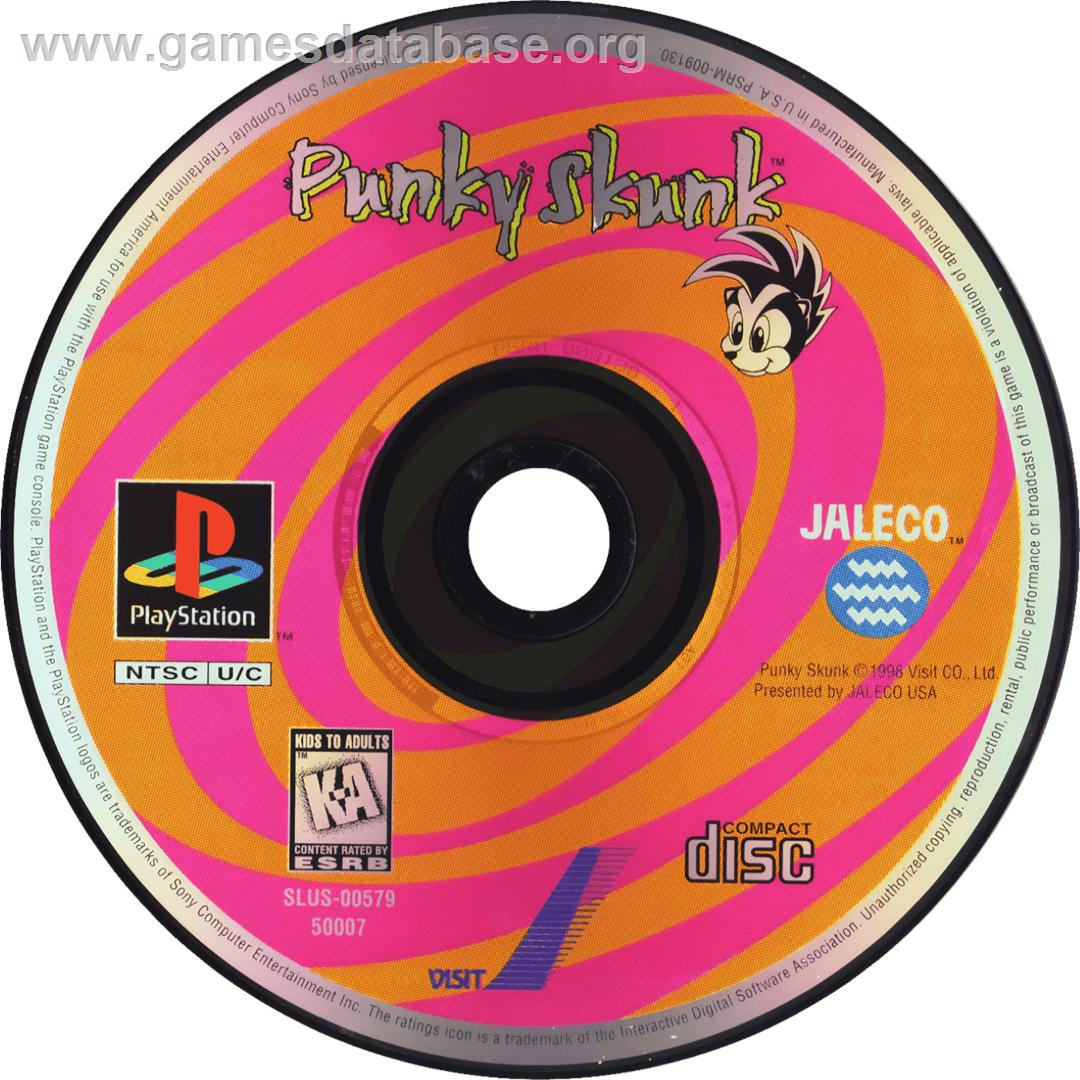 Punky Skunk - Sony Playstation - Artwork - Cartridge