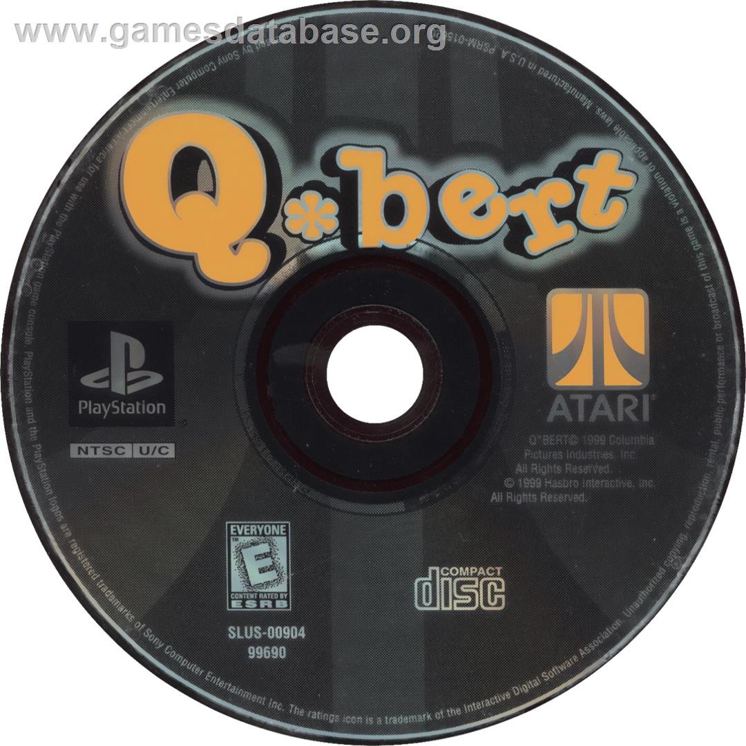 Q-bert - Sony Playstation - Artwork - Cartridge