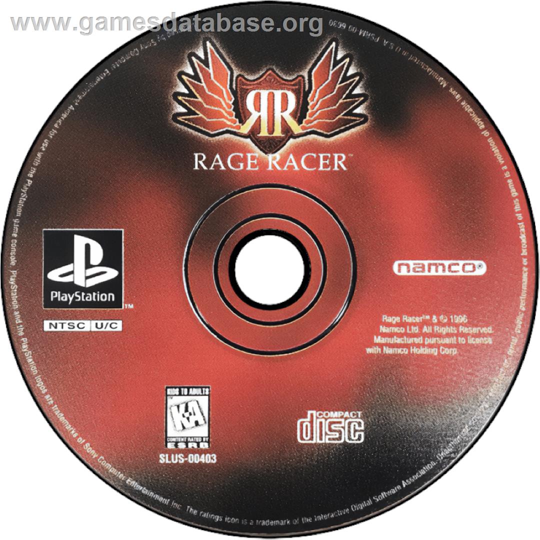 Rage Racer - Sony Playstation - Artwork - Cartridge