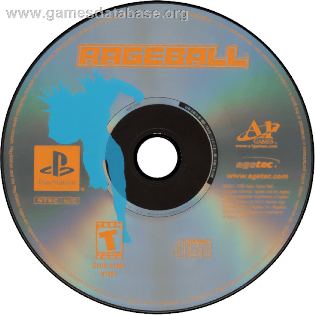 Rageball - Sony Playstation - Artwork - Cartridge