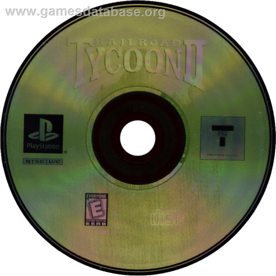 Railroad Tycoon II - Sony Playstation - Artwork - Cartridge
