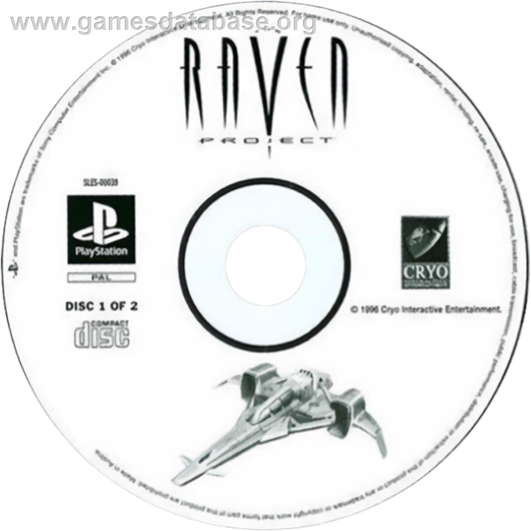 Raven Project, The - Sony Playstation - Artwork - Cartridge