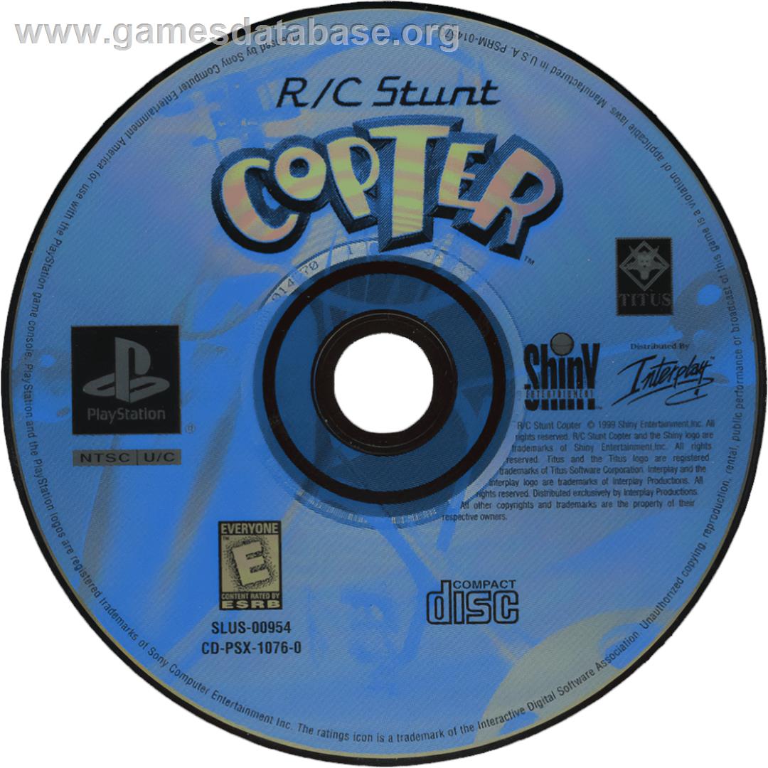 Rc Stunt Copter - Sony Playstation - Artwork - Cartridge