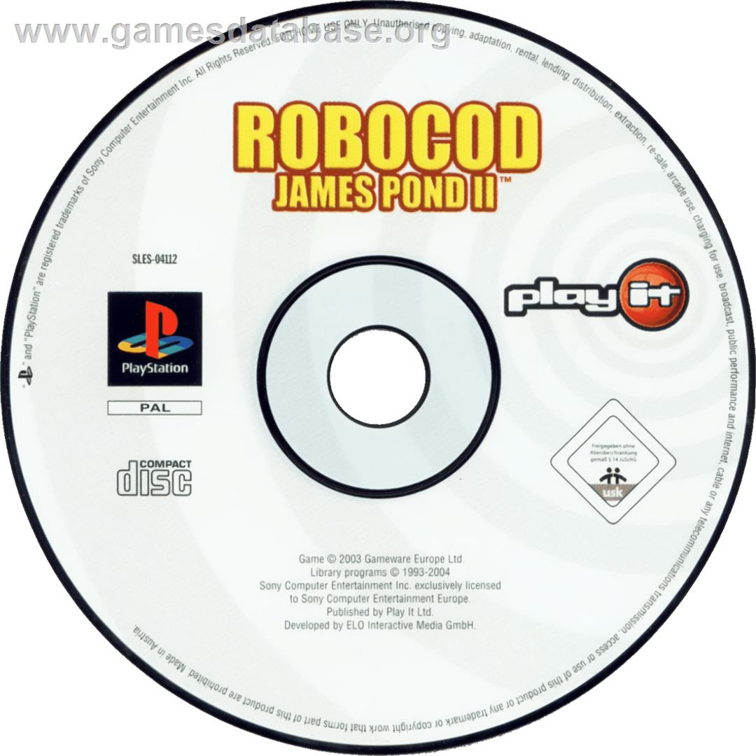 Robocod - James Pond 2 - Sony Playstation - Artwork - Cartridge