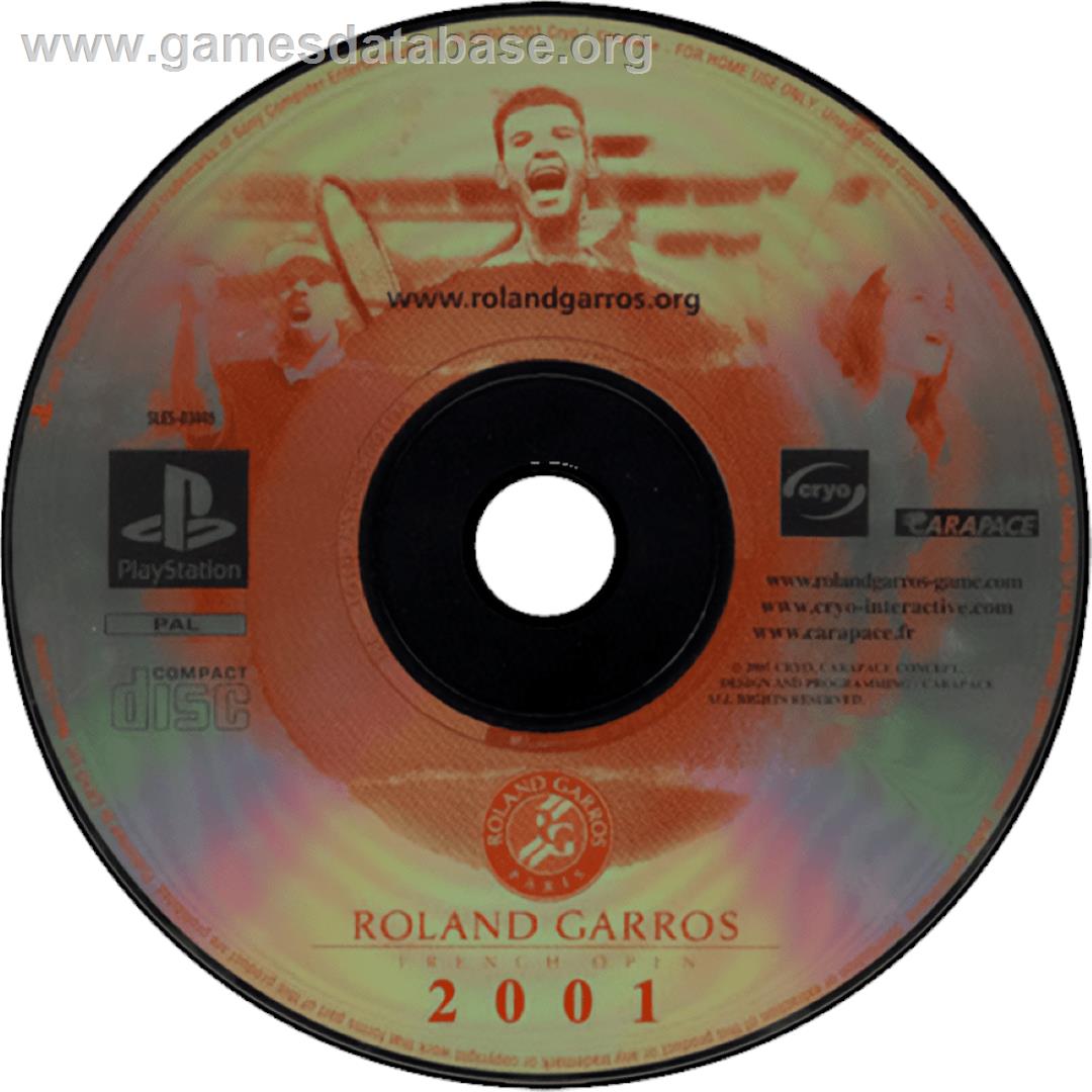 Roland Garros French Open 2001 - Sony Playstation - Artwork - Cartridge