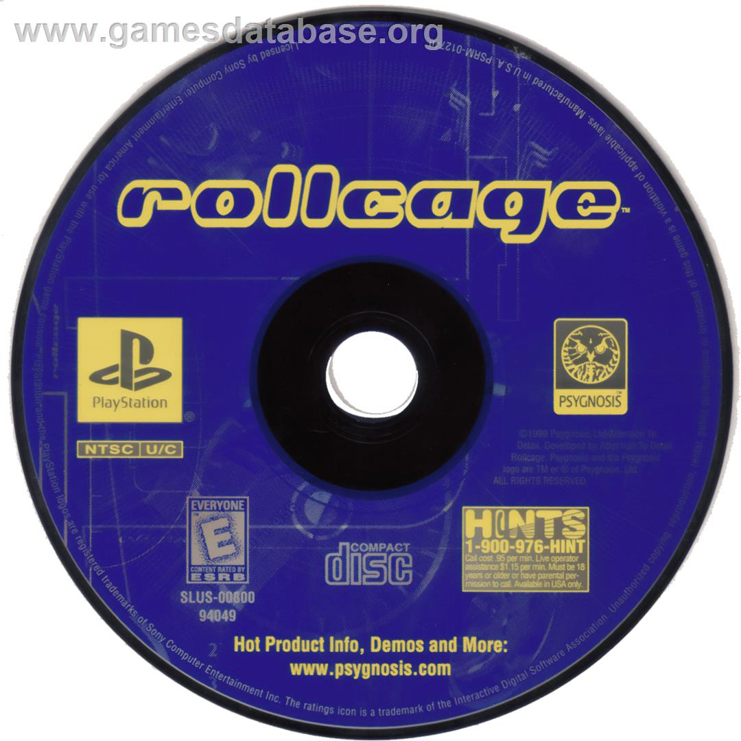 Rollcage: Limited Edition - Sony Playstation - Artwork - Cartridge