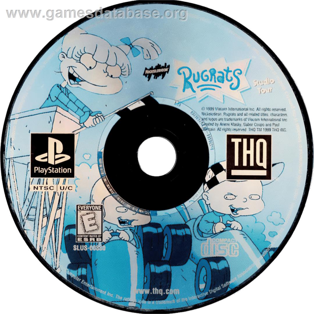 Rugrats - Studio Tour - Sony Playstation - Artwork - Cartridge