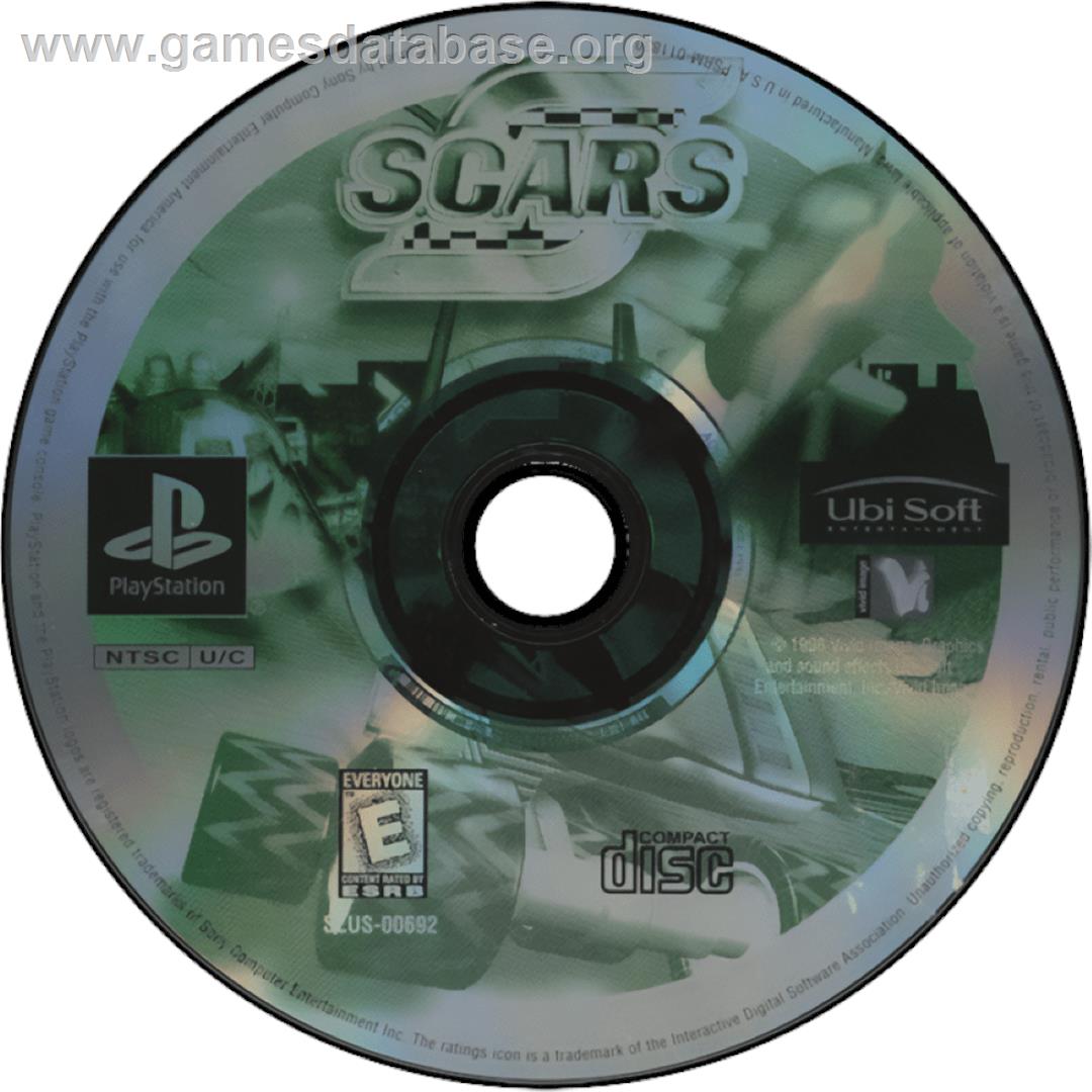 S.C.A.R.S. (Super Computer Animal Racing Simulation) - Sony Playstation - Artwork - Cartridge