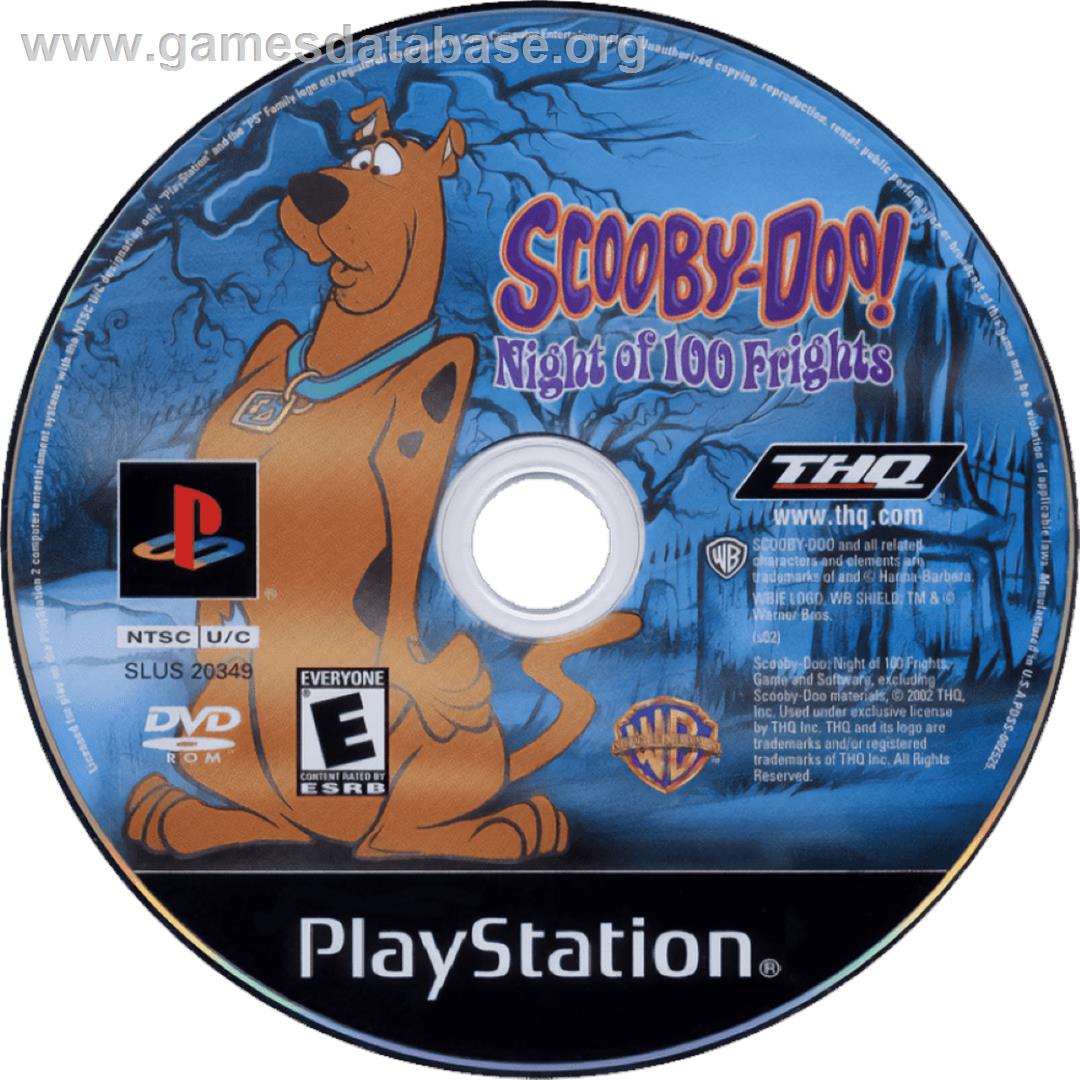 Scooby-Doo! Night of 100 Frights - Sony Playstation - Artwork - Cartridge