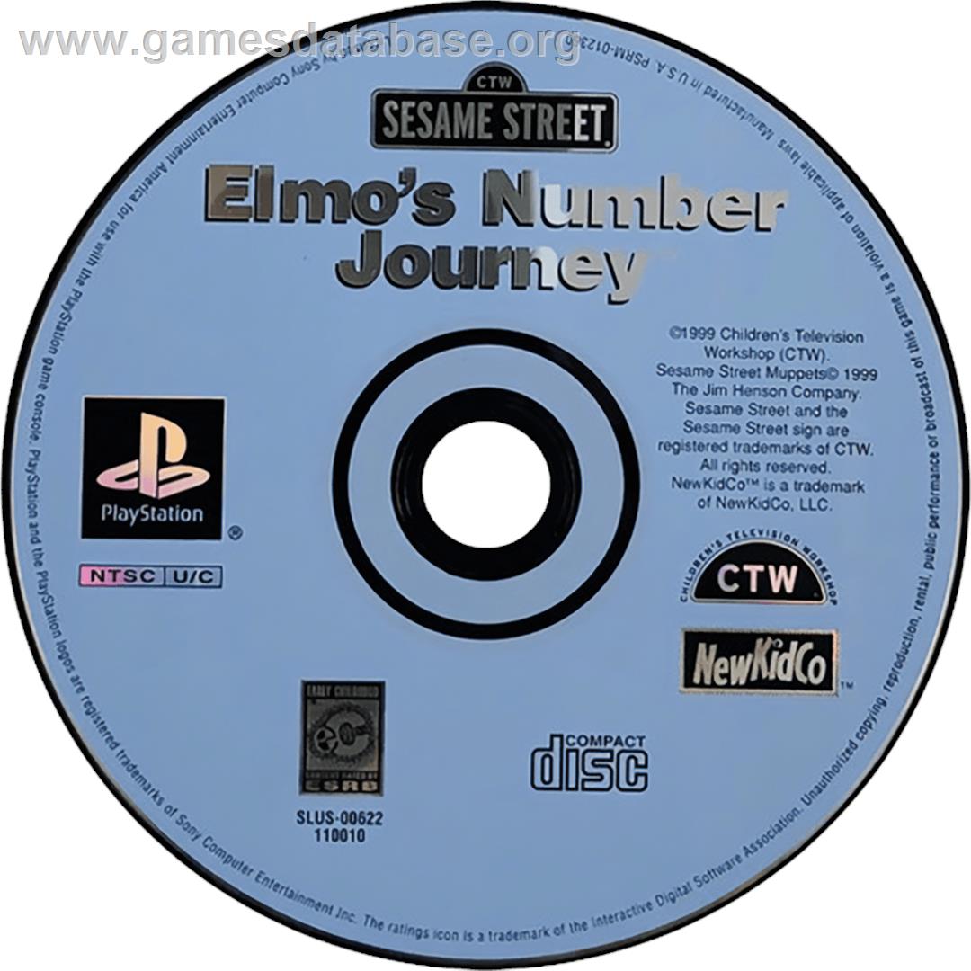 Sesame Street - Elmo's Number Journey - Sony Playstation - Artwork - Cartridge