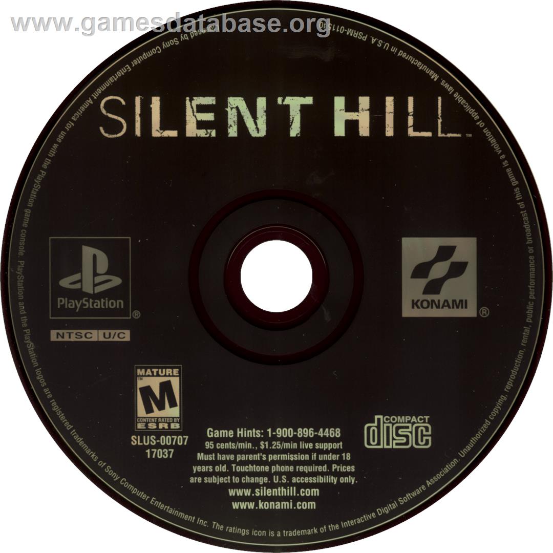 Silent Hill - Sony Playstation - Artwork - Cartridge