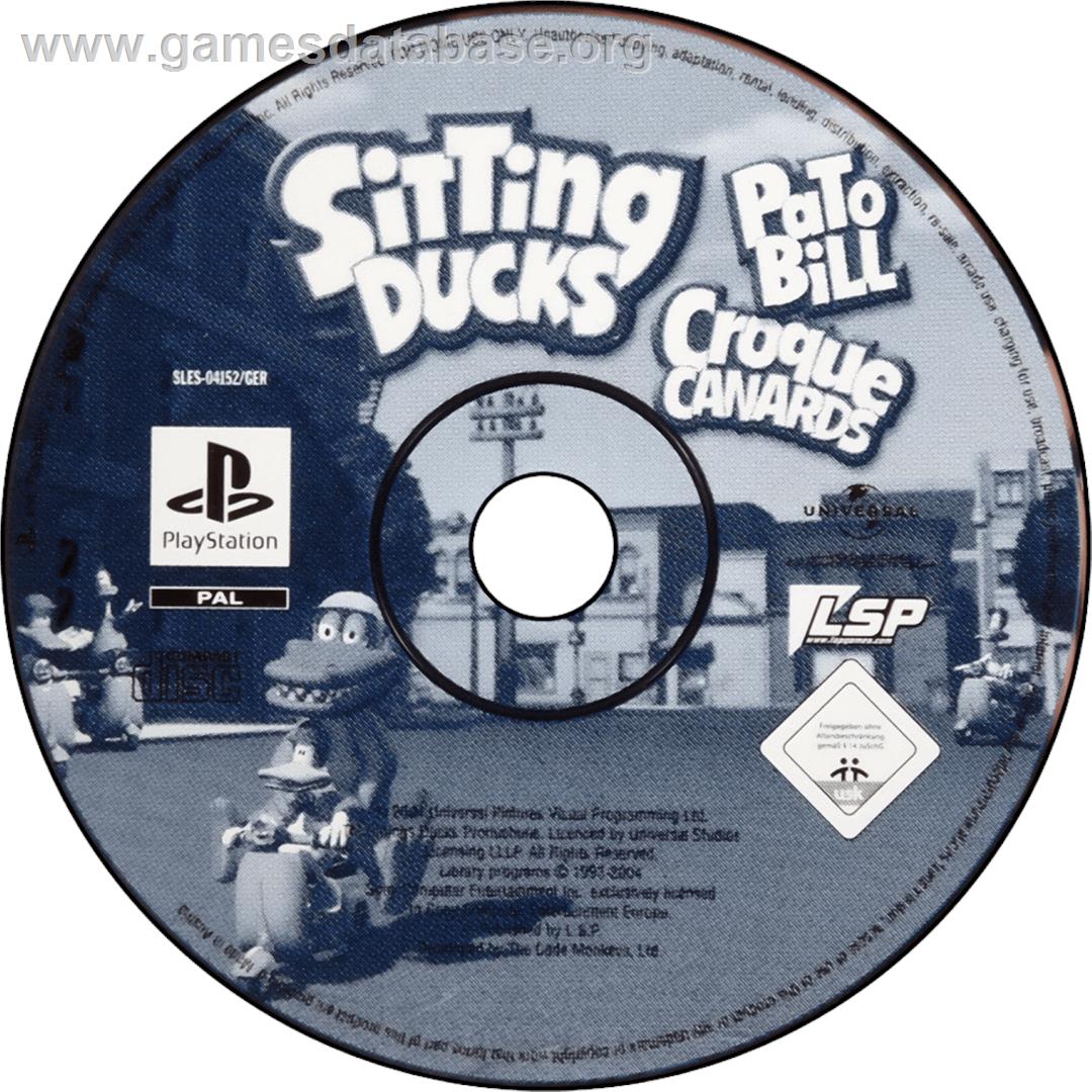 Sitting Ducks - Sony Playstation - Artwork - Cartridge