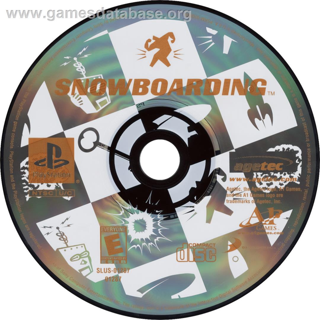 Snowboarding - Sony Playstation - Artwork - Cartridge