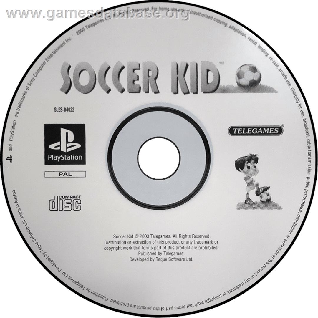 Soccer Kid - Sony Playstation - Artwork - Cartridge