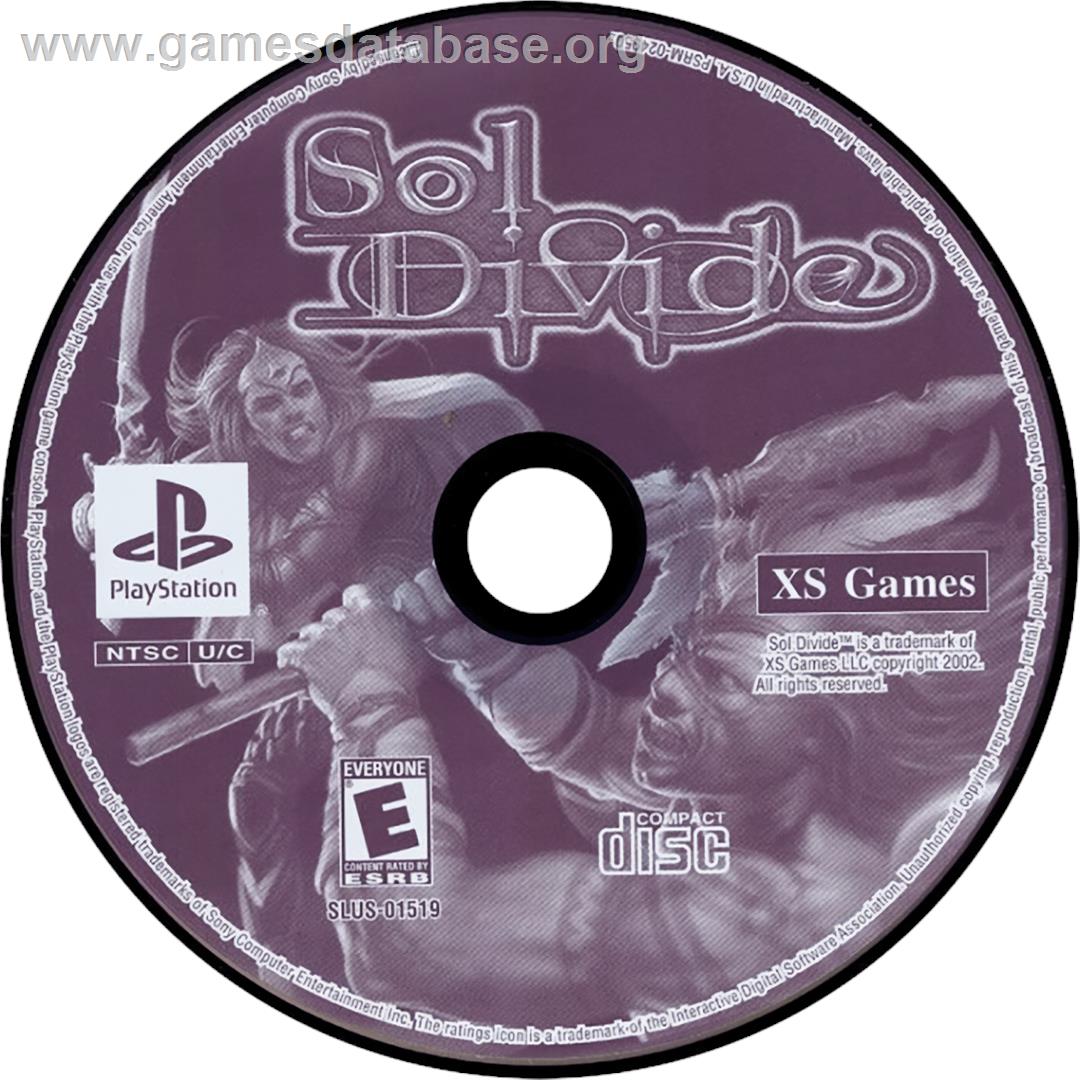 Sol Divide - Sony Playstation - Artwork - Cartridge