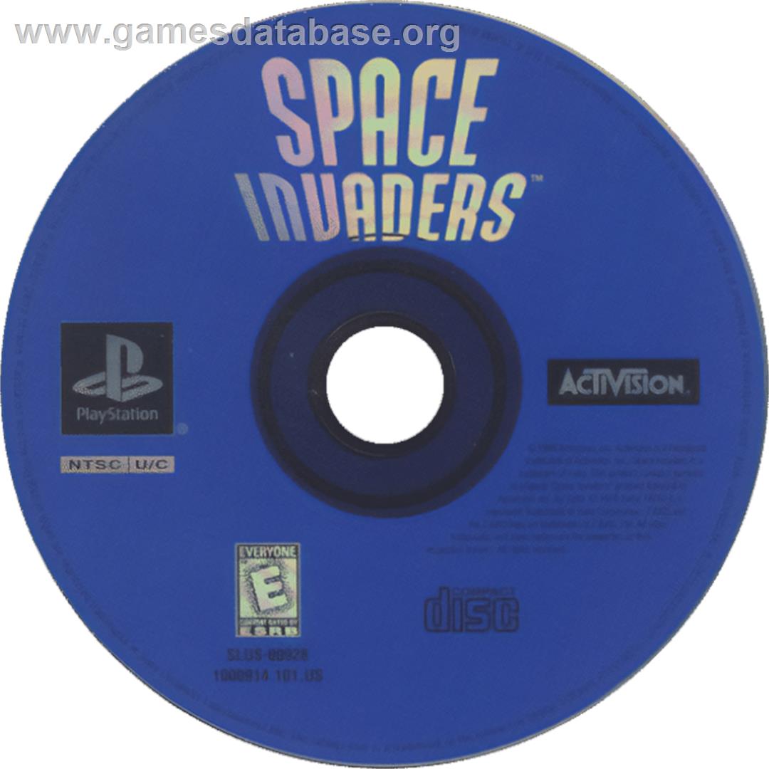 Space Invaders - Sony Playstation - Artwork - Cartridge