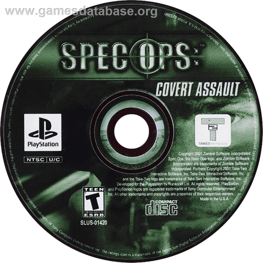 Spec Ops: Covert Assault - Sony Playstation - Artwork - Cartridge