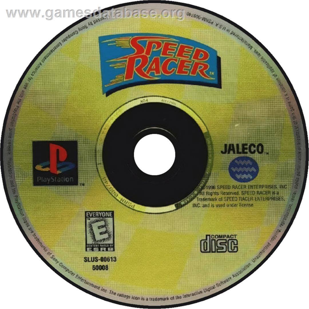 Speed Racer - Sony Playstation - Artwork - Cartridge