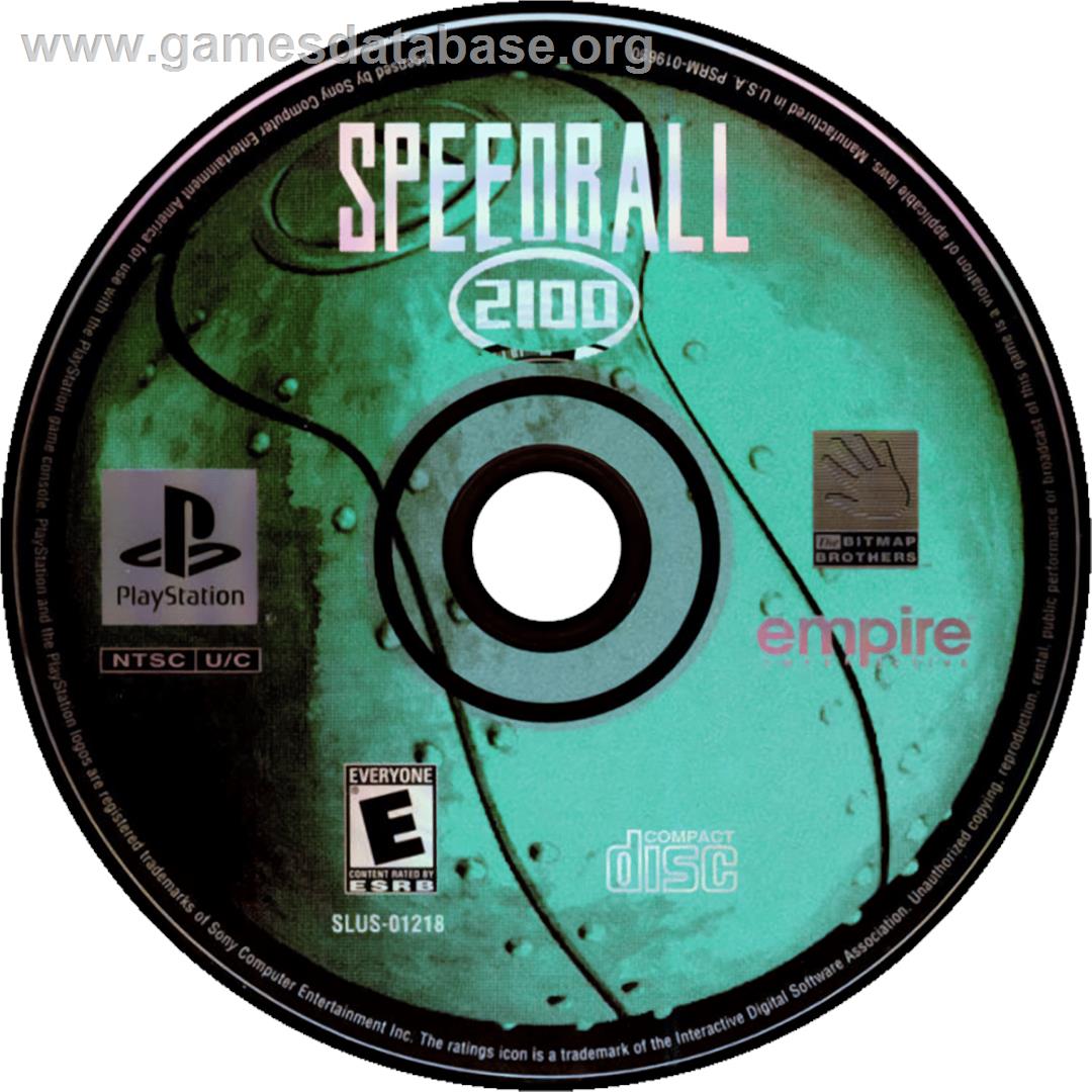 Speedball 2100 - Sony Playstation - Artwork - Cartridge