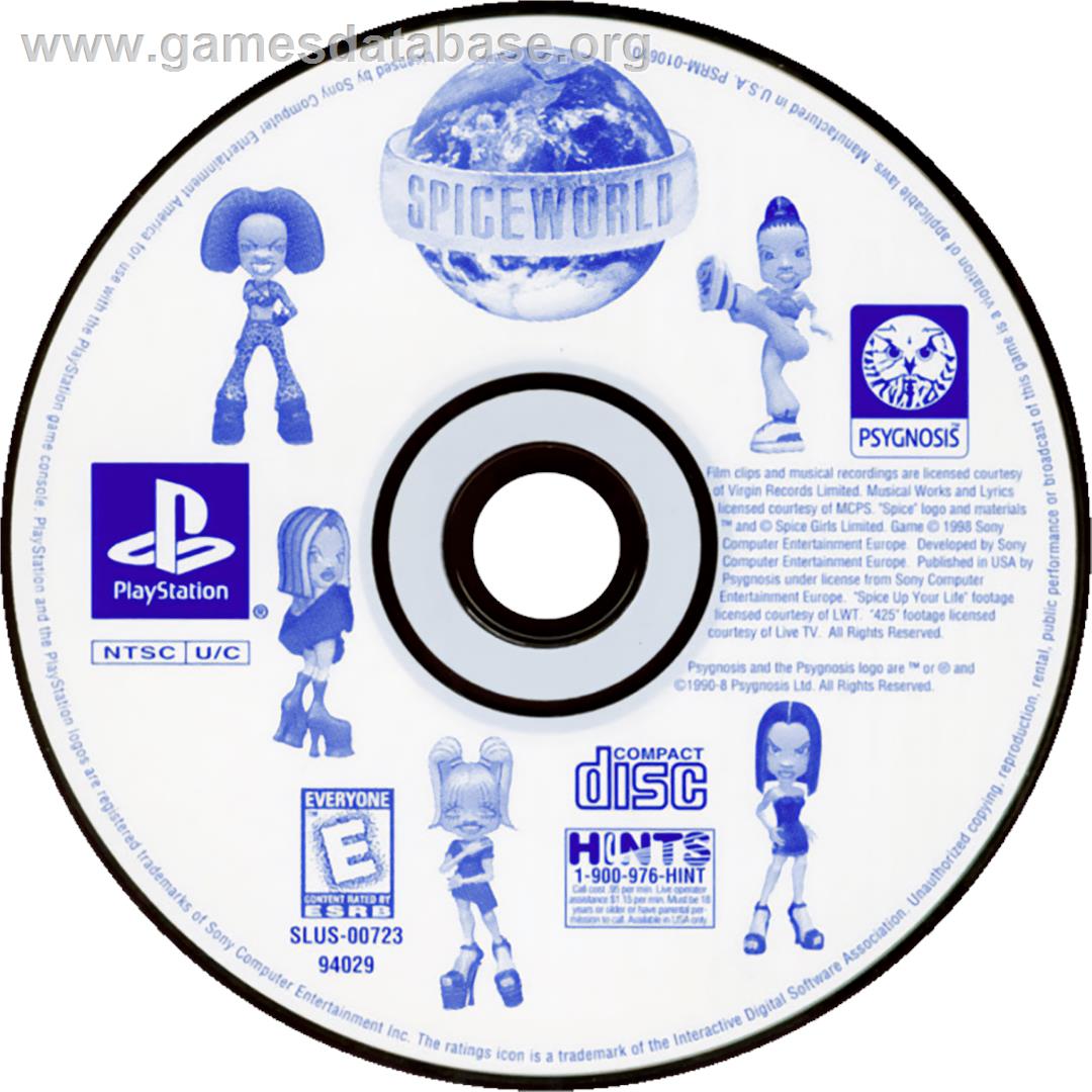 Spice World - Sony Playstation - Artwork - Cartridge