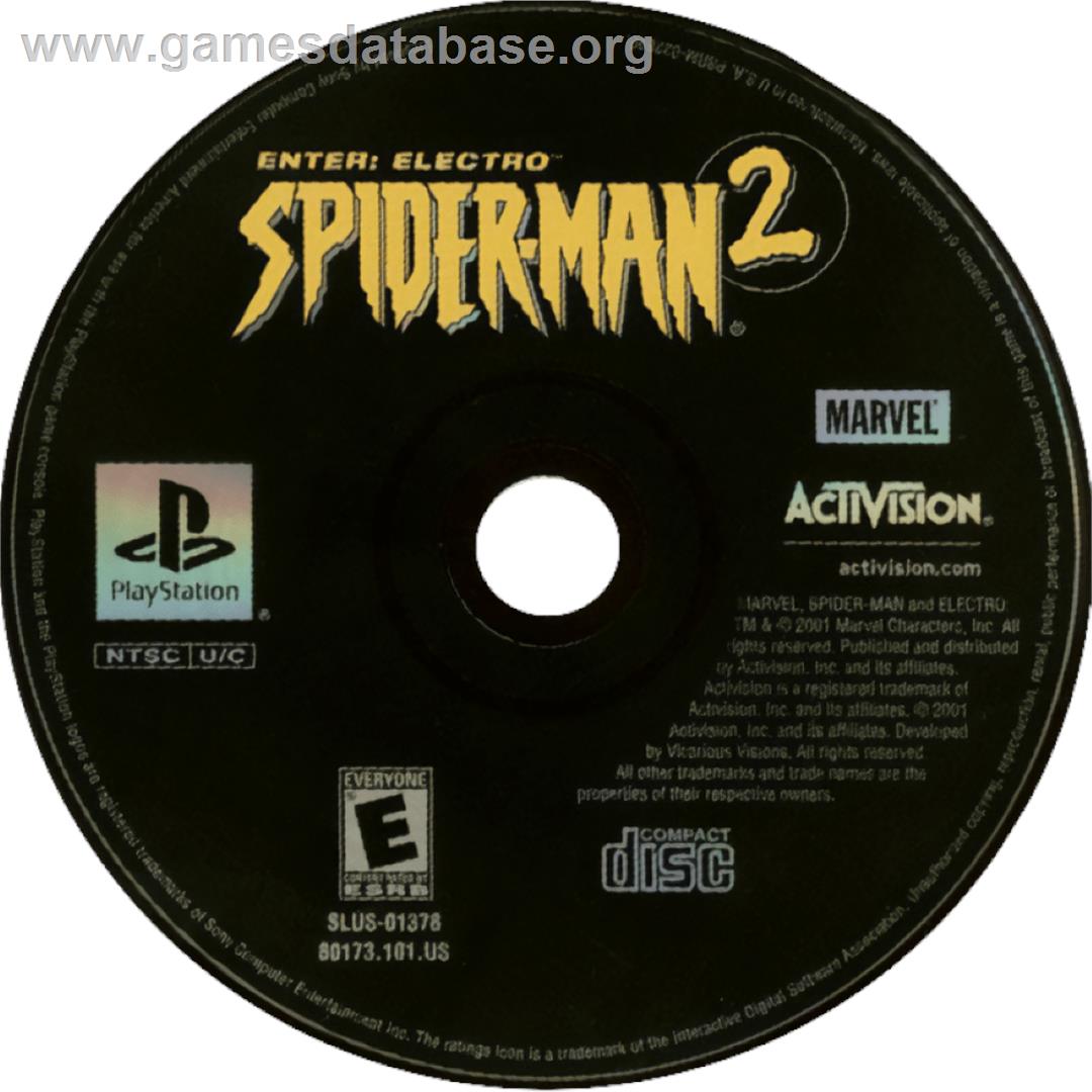 Spider-man 2 - Sony Playstation - Artwork - Cartridge