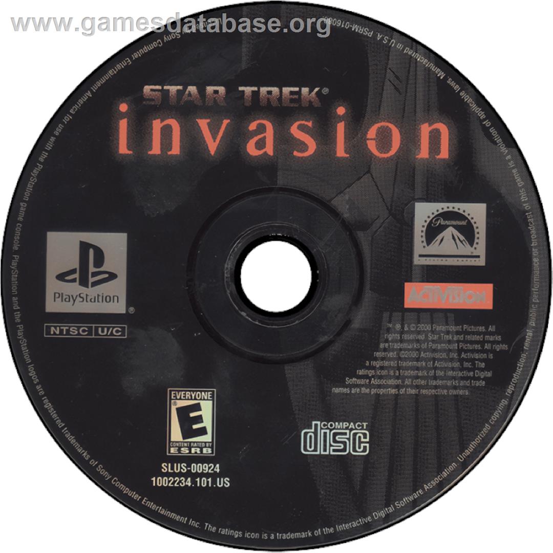 Star Trek - Invasion - Sony Playstation - Artwork - Cartridge