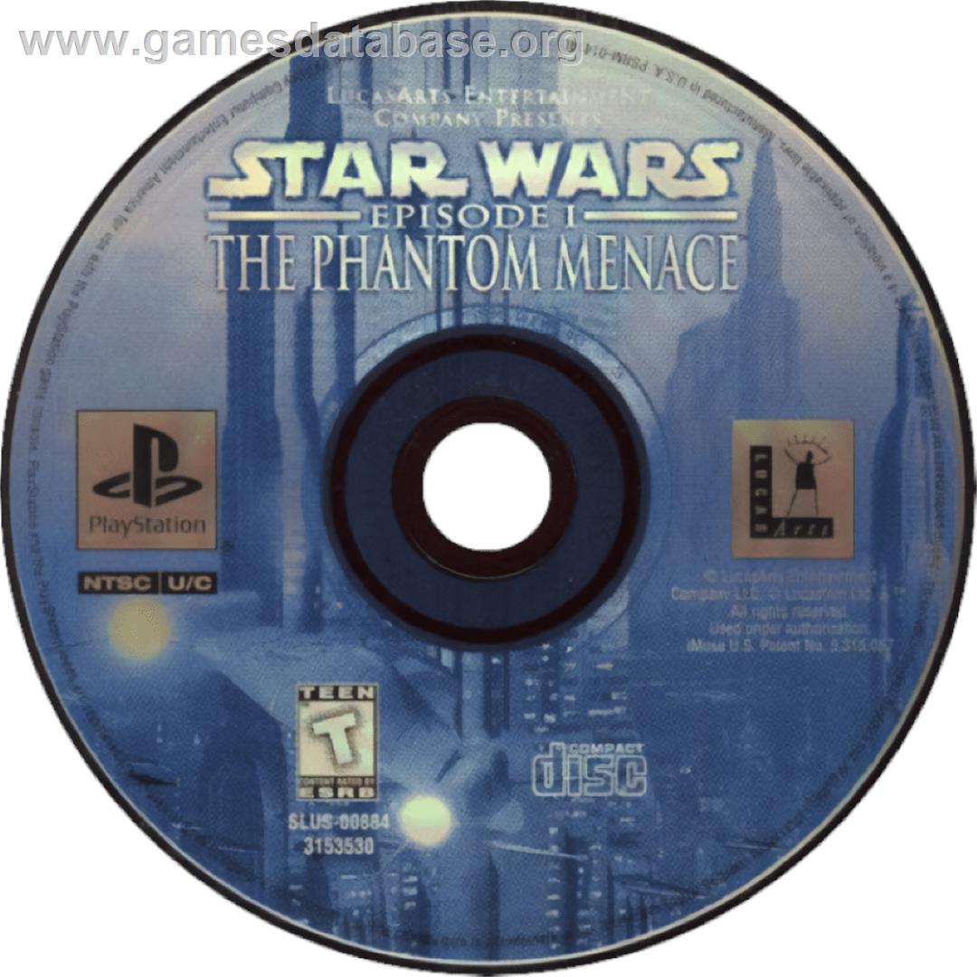 Star Wars - Episode 1 - The Phantom Menace - Sony Playstation - Artwork - Cartridge
