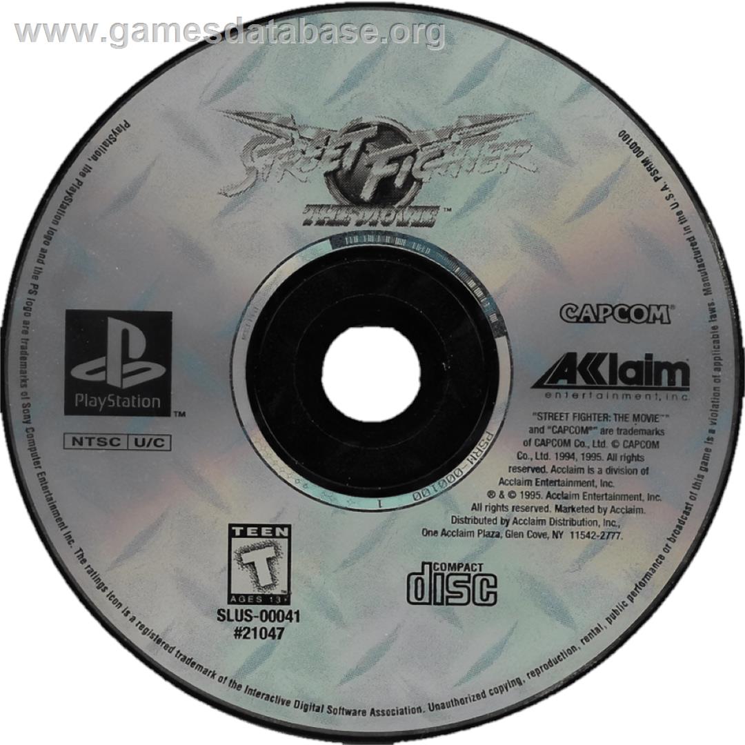 Street Fighter: The Movie - Sony Playstation - Artwork - Cartridge