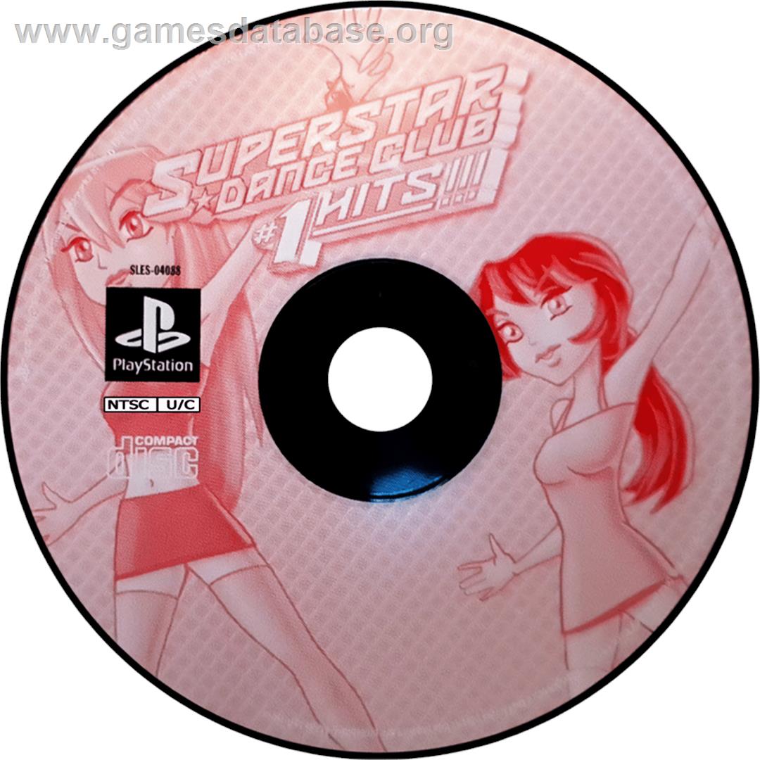 Superstar Dance Club - #1 Hits!!! - Sony Playstation - Artwork - Cartridge