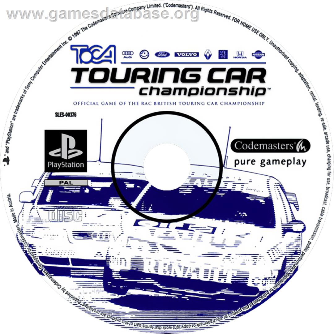 TOCA Touring Car Championship - Sony Playstation - Artwork - Cartridge