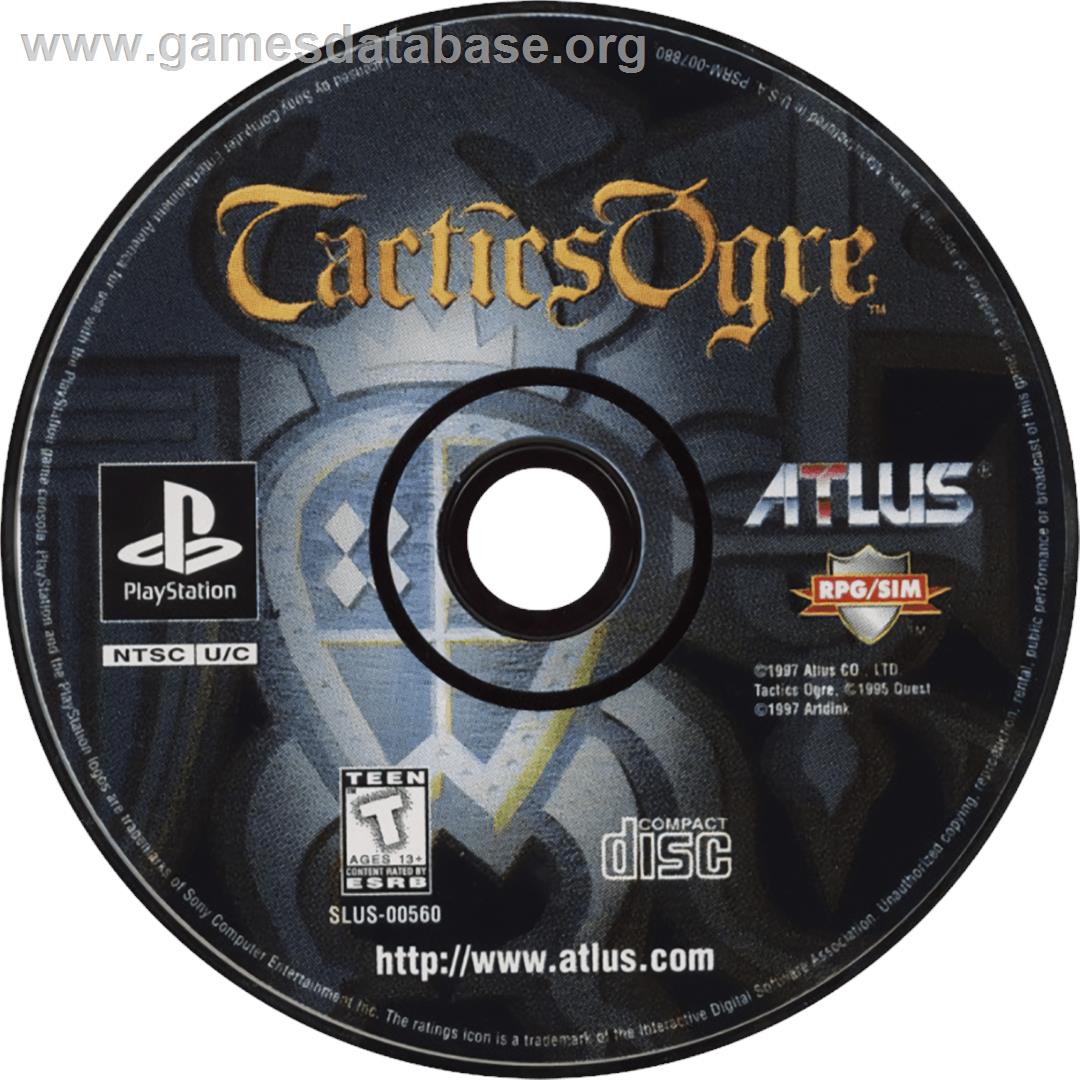 Tactics Ogre - Sony Playstation - Artwork - Cartridge