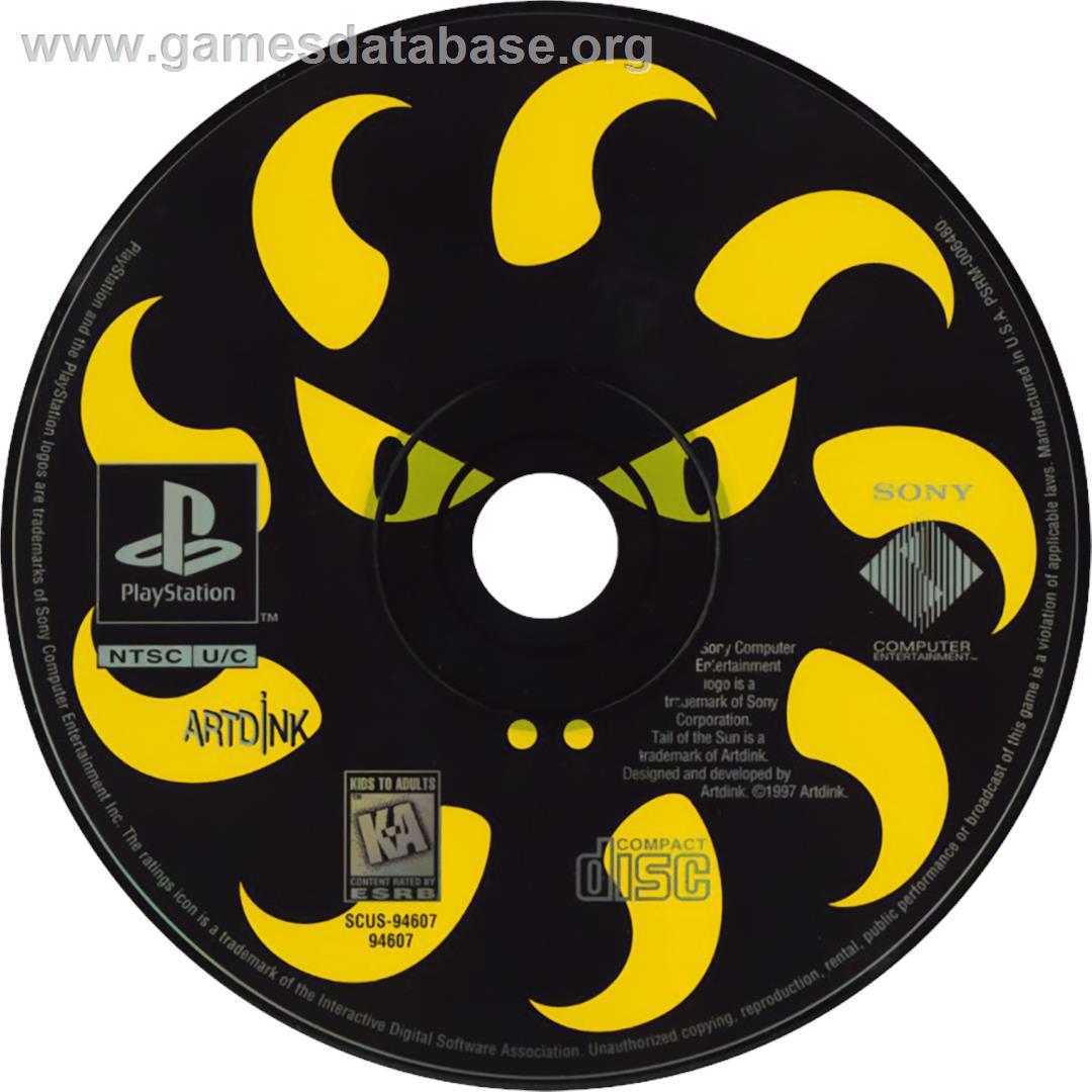 Tail of the Sun - Sony Playstation - Artwork - Cartridge