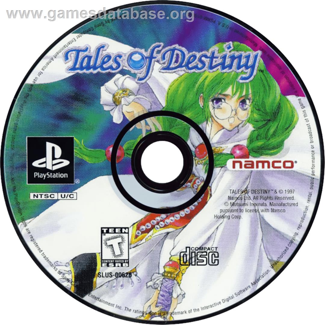 Tales of Destiny - Sony Playstation - Artwork - Cartridge
