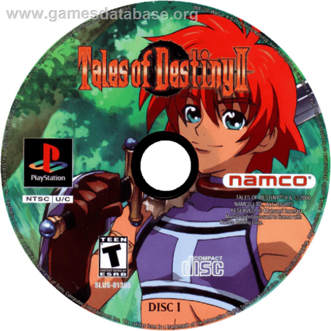 Tales of Destiny II - Sony Playstation - Artwork - Cartridge