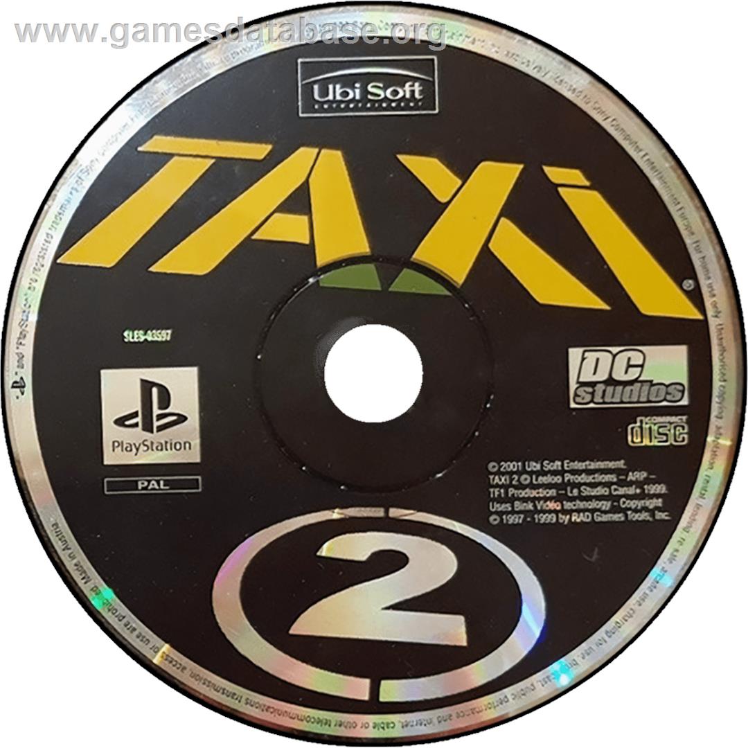 Taxi 2 - Sony Playstation - Artwork - Cartridge