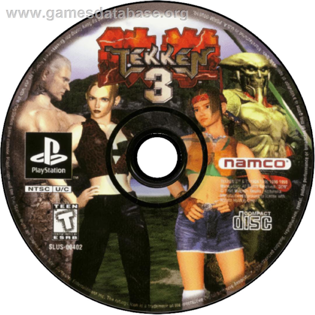 Tekken 3 - Sony Playstation - Artwork - Cartridge