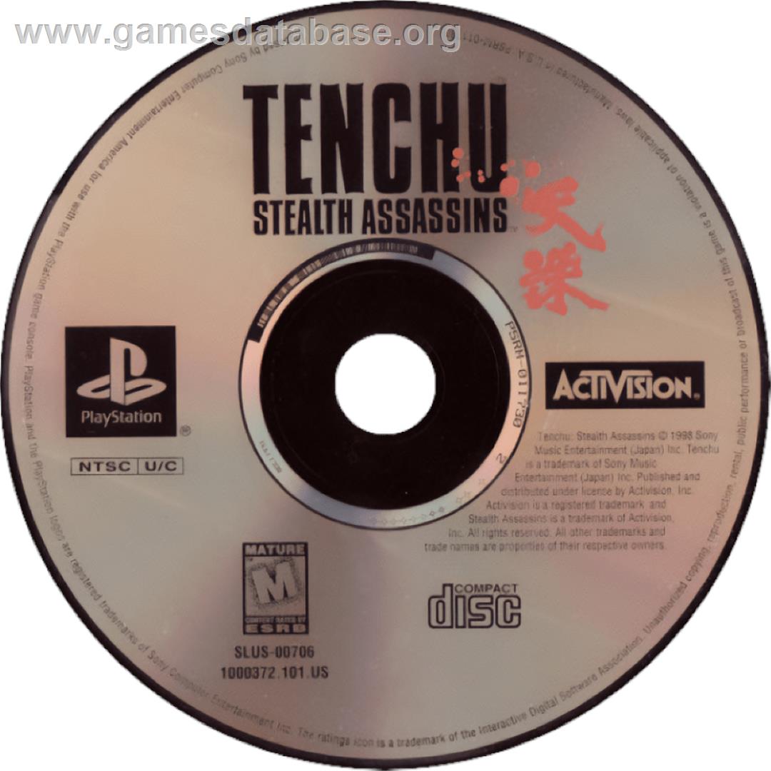 Tenchu: Stealth Assassins - Sony Playstation - Artwork - Cartridge