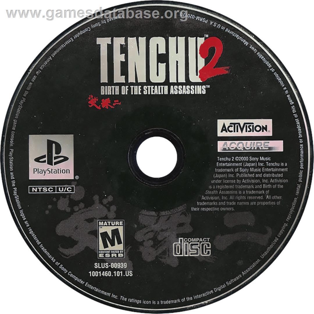 Tenchu 2: Birth of the Stealth Assassins - Sony Playstation - Artwork - Cartridge