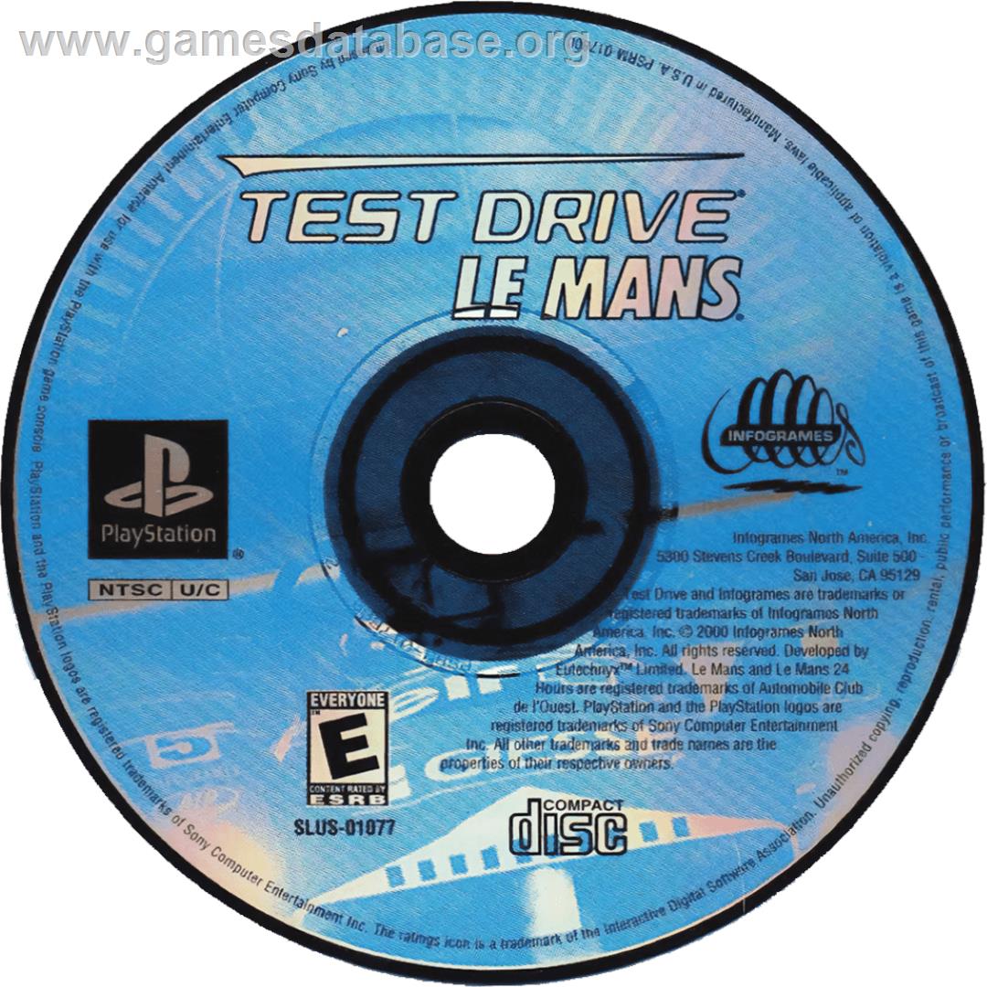 Test Drive: Le Mans - Sony Playstation - Artwork - Cartridge