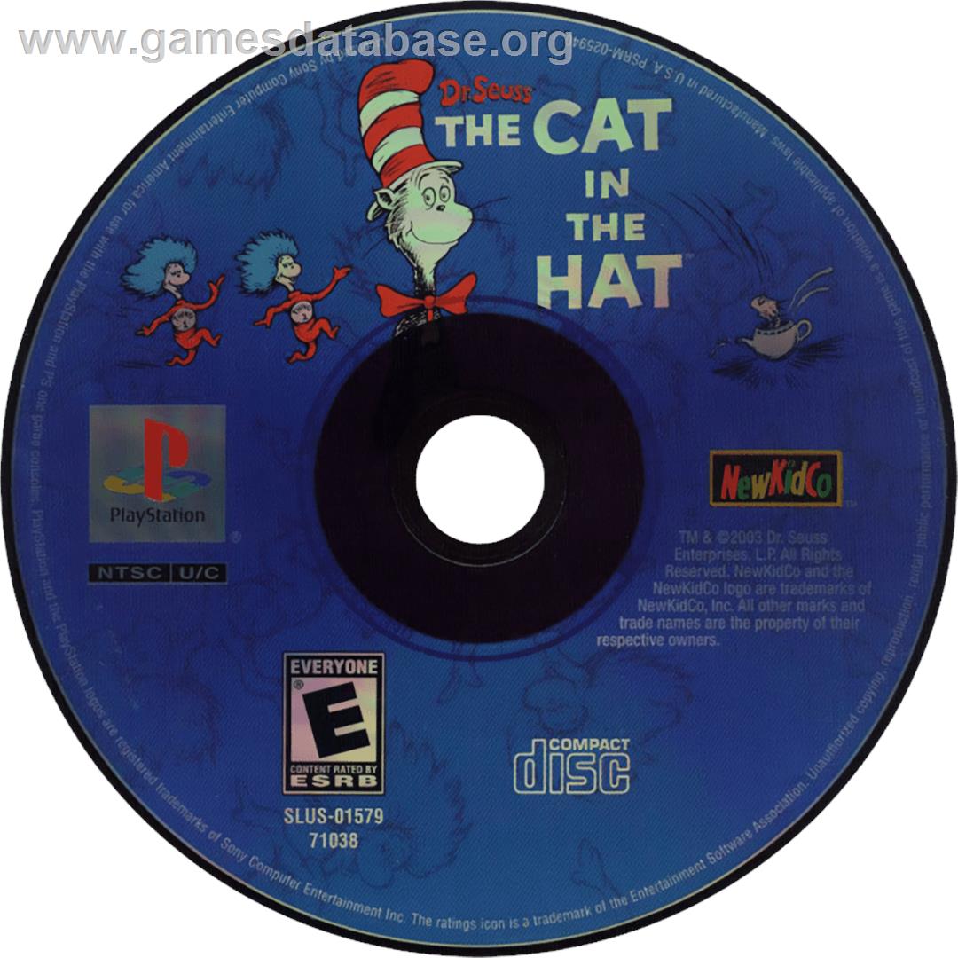 The Cat in the Hat - Sony Playstation - Artwork - Cartridge