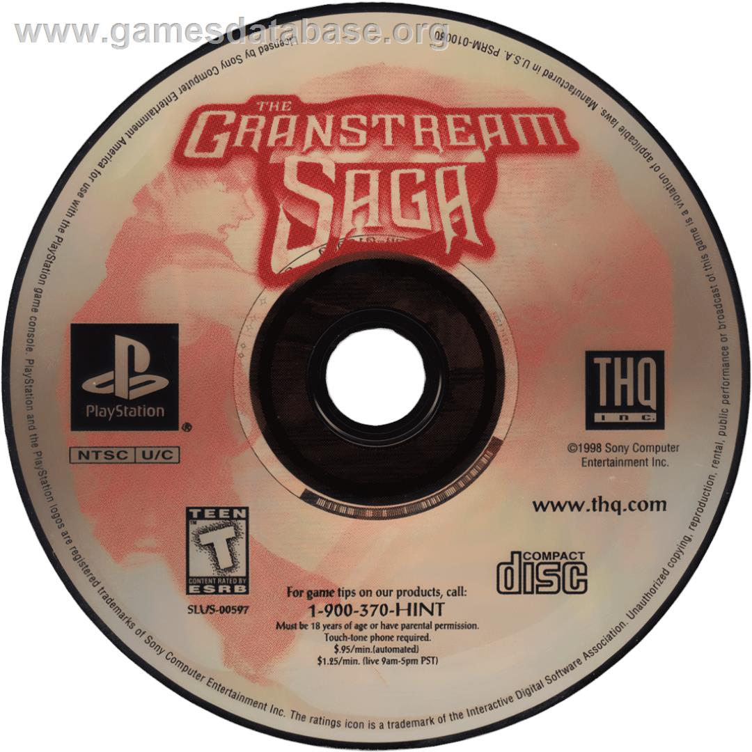 The Granstream Saga - Sony Playstation - Artwork - Cartridge