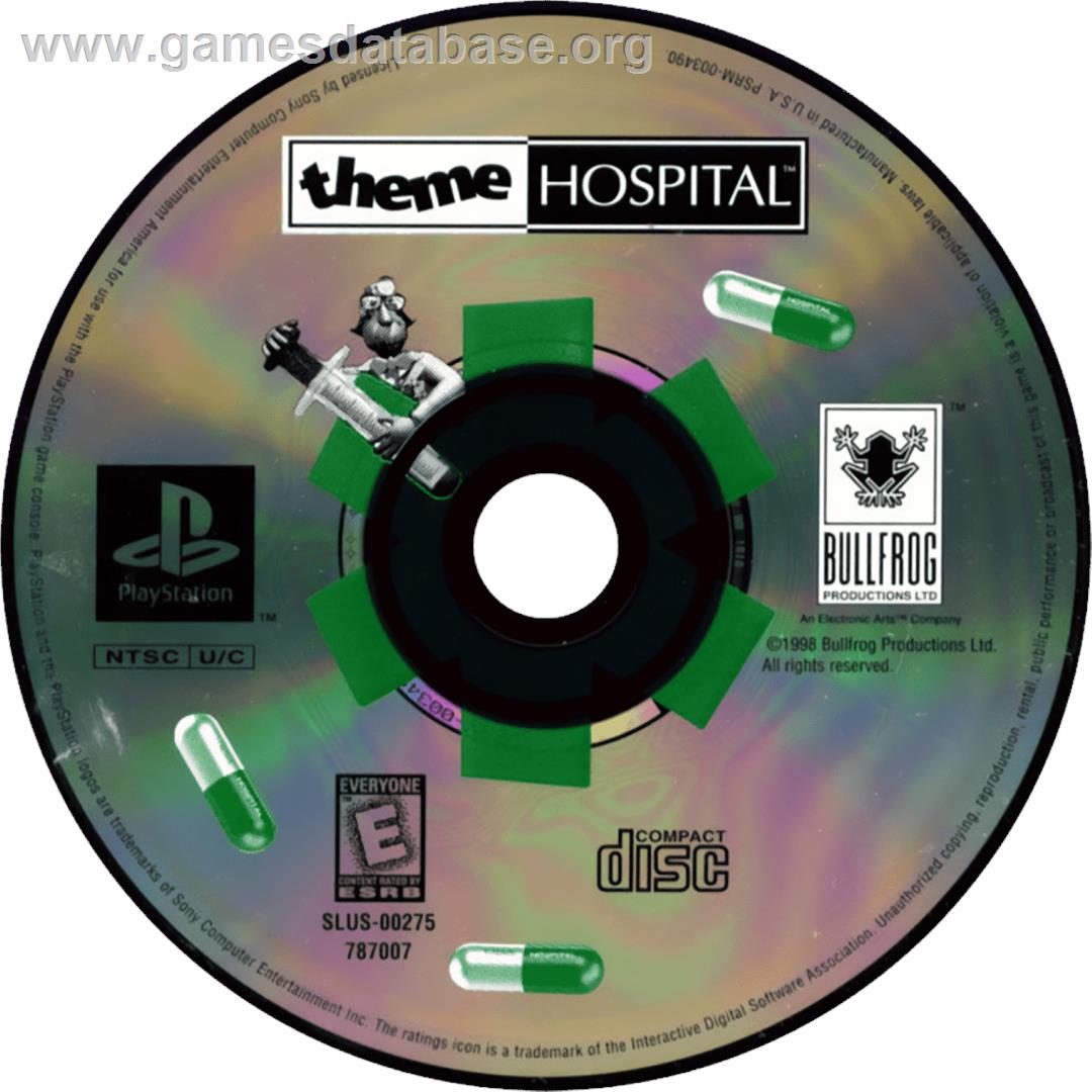 Theme Hospital - Sony Playstation - Artwork - Cartridge
