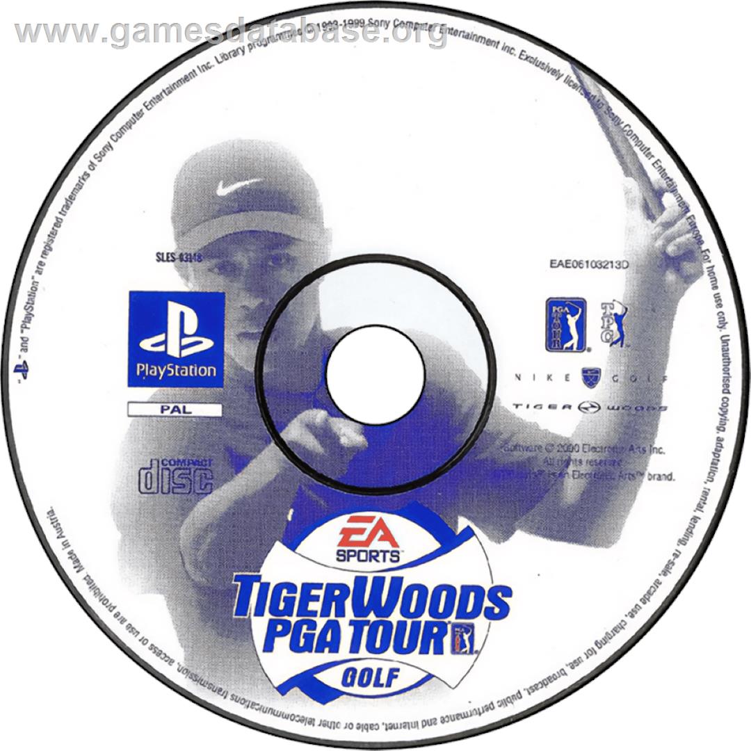 Tiger Woods Pga Tour Golf - Sony Playstation - Artwork - Cartridge